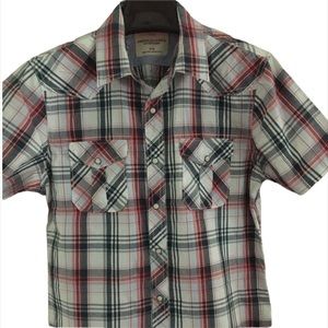 American Eagle Outfitters Short Sleeve Snap Front Shirt